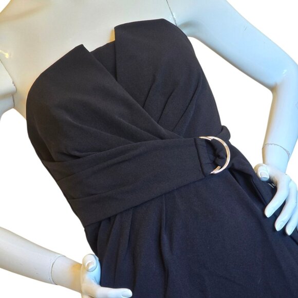ANTONIO MELANI Strapless Little Black Dress sz 4 - Picture 9 of 12